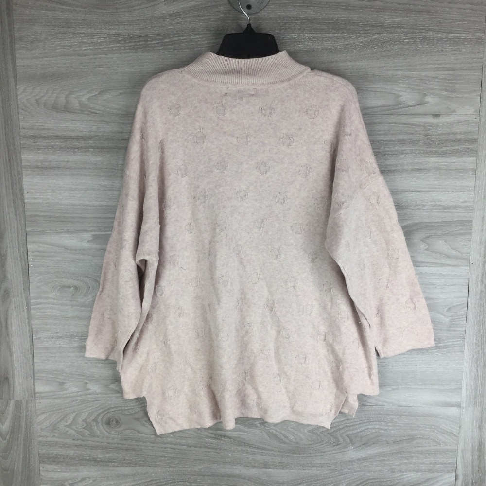 7Seasons Cotton Cashmere Blend Fringe Dot Sweater - Picture 3 of 5